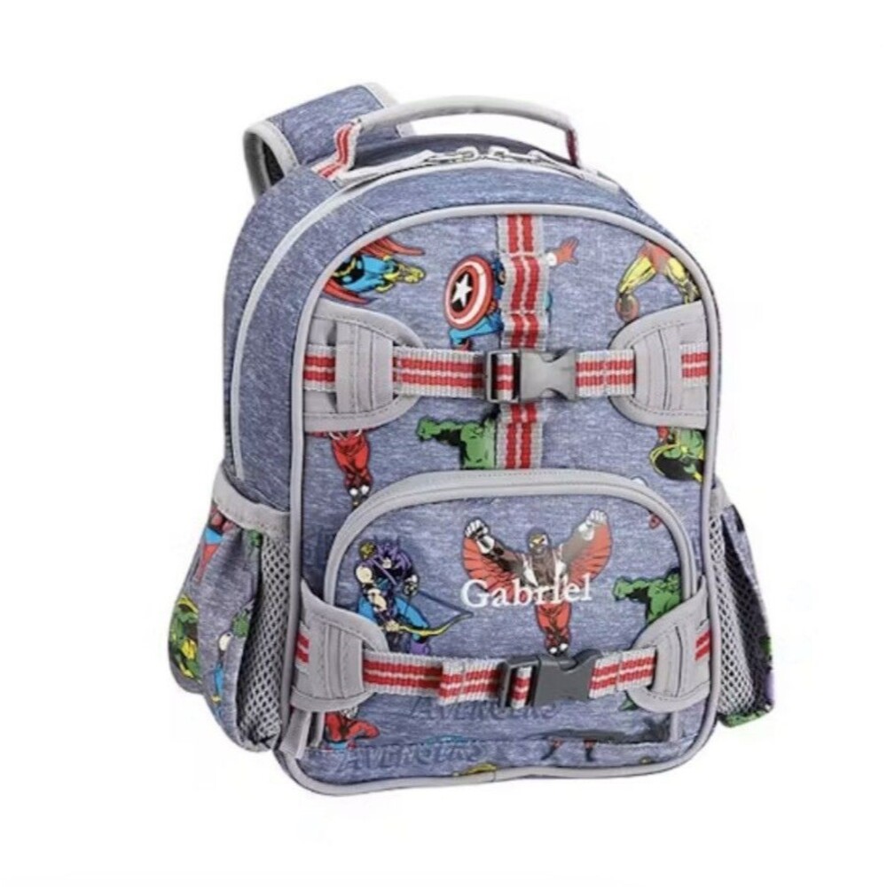 Pottery Barn Kids Marvel Avengers Glow in the Dark Small Backpack ~ Blue